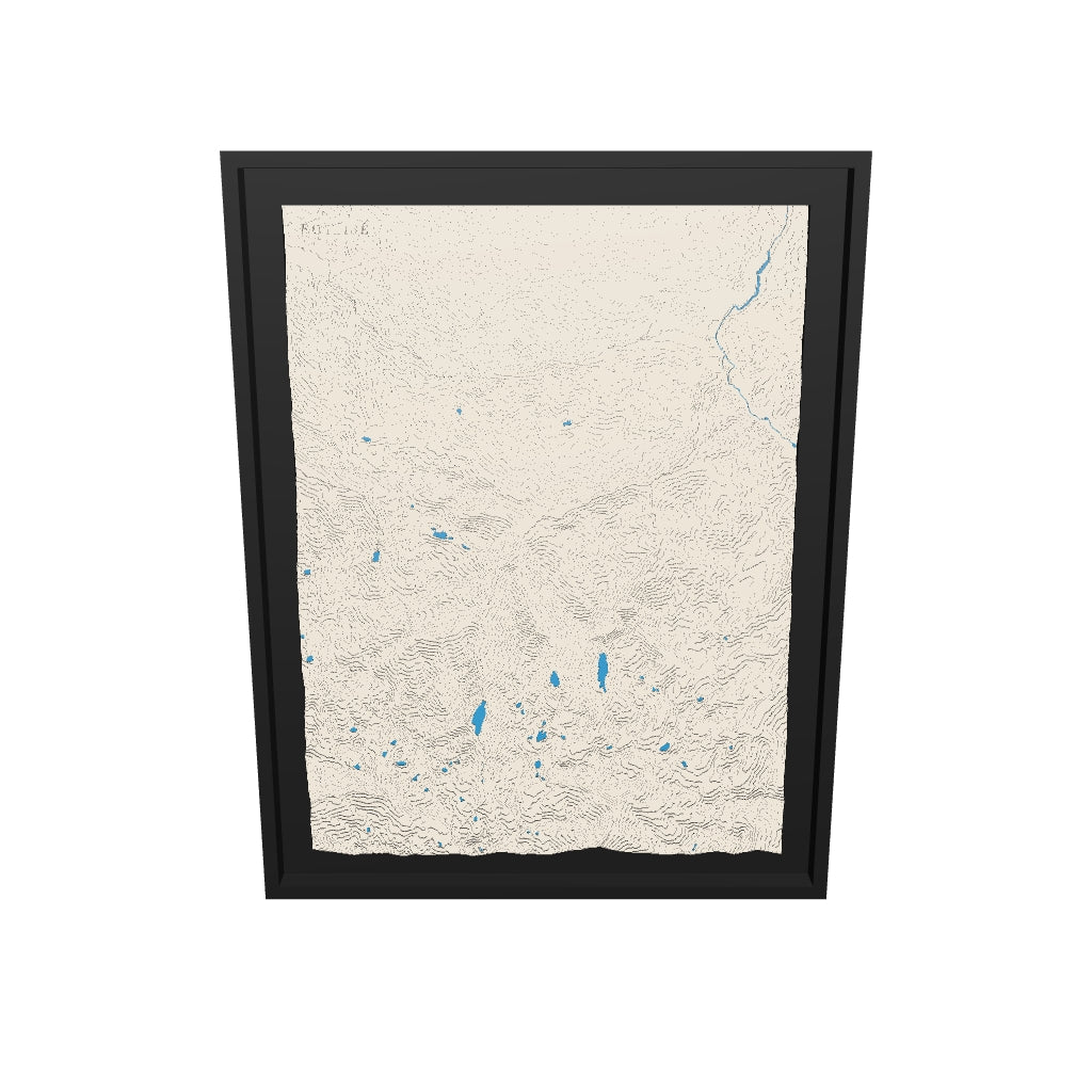 Modèle 3D de la carte de la vallée de Vicdessos